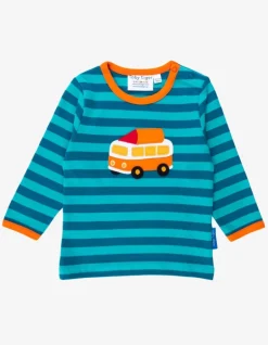 Organic Campervan Applique Long-Sleeved T-Shirt