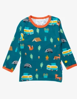 Organic Campervan Print Long-Sleeved T-Shirt