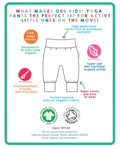 Organic Camping Bear Print Yoga Pants