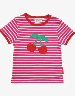 Organic Cherry Applique T-Shirt