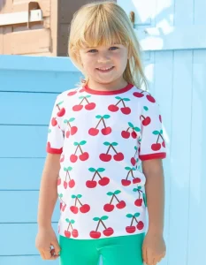 Organic Cherry Print T-Shirt