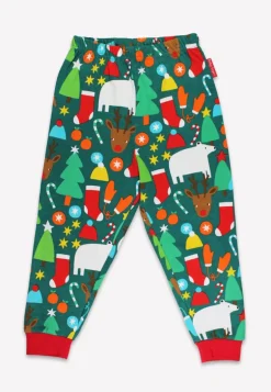 Organic Christmas Bear Print Pyjamas