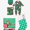 Organic Christmas Stocking Baby Bundle - Green