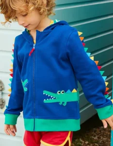 Organic Crocodile Applique Hoodie