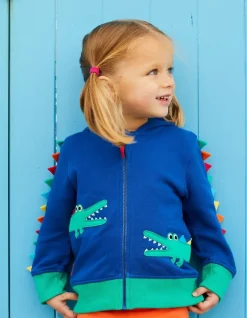 Organic Crocodile Applique Hoodie