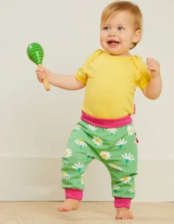 Organic Daisy Print Yoga Pants