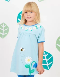 Organic English Garden Applique T-Shirt Dress