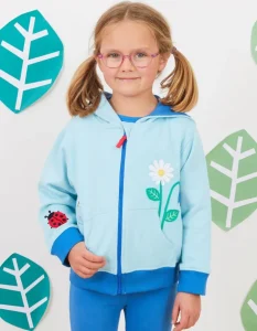 Organic English Garden Applique Hoodie