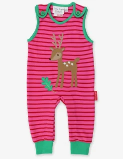 Organic Fawn Applique Slungarees