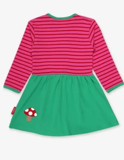 Organic Fawn Applique Twirl Dress