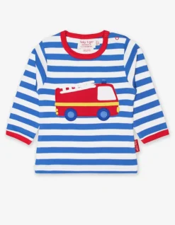 Organic Fire Engine Applique T-Shirt