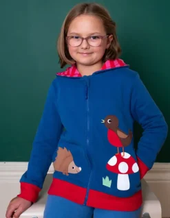 Organic Floral Mushroom Applique Hoodie