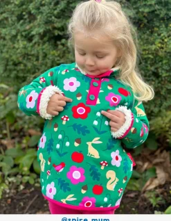 Organic Forest Adventure Print Cosy Fleece Sweatshirt