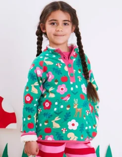 Organic Forest Adventure Print Cosy Fleece Sweatshirt