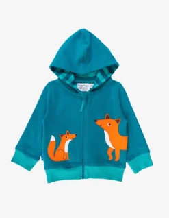 Organic Fox Applique Hoodie