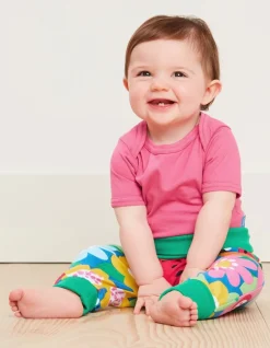 Organic Fruit Flower Print Yoga Pants