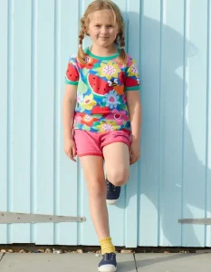 Organic Fruit Flower Print T-Shirt