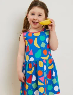 Organic Fruit Print Summer Dress