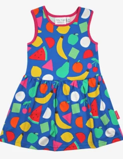 Organic Fruit Print Summer Dress