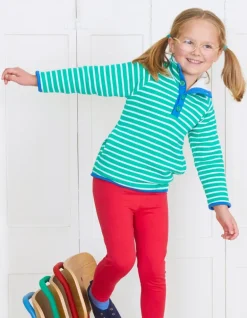 Organic Green Breton Cosy Fleece Sweatshirt