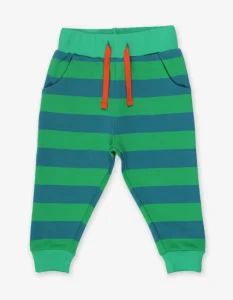 Organic Green Green Striped Joggers