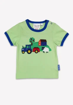 Organic Hillside Applique Short Sleeved T-Shirt