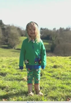 Organic Hillside Applique Hoodie