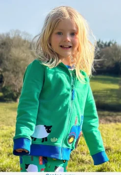 Organic Hillside Applique Hoodie