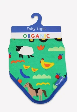 Organic Hillside Farm Print Dribble Bib