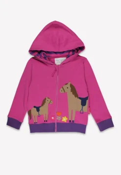 Organic Hillside Pony Applique Hoodie
