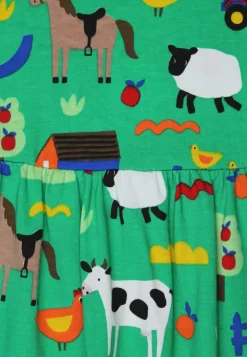 Organic Hillside Print Summer Dress