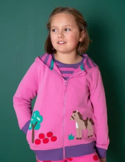 Organic Horse Applique Hoodie