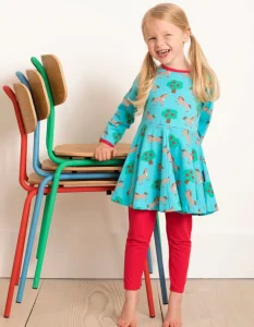 Organic Horse Print Skater Dress