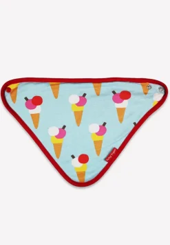 Organic Ice Cream Cones Print Dribble Bib