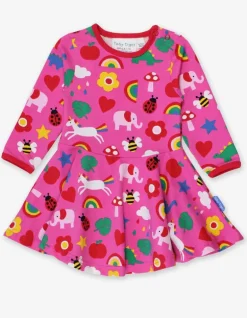 Organic Magical Mix-Up Print Skater Dress