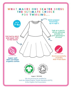 Organic Magical Mix-Up Print Skater Dress