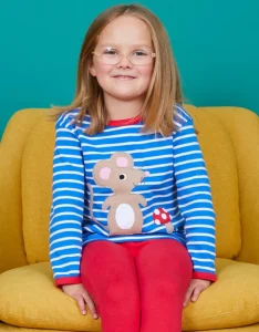 Organic Mouse and Mushroom Applique T-Shirt