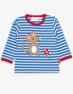 Organic Mouse and Mushroom Applique T-Shirt