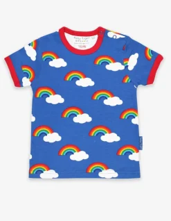 Organic Multi Rainbow Print Short-Sleeved T-Shirt
