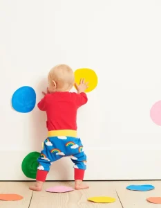 Organic Multi Rainbow Yoga Pants