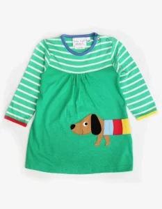 Organic Multi Sausage Dog Applique Dress