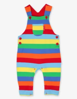 Organic Multi Stripe Dungarees