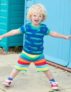 Organic Multi Stripe Shorts