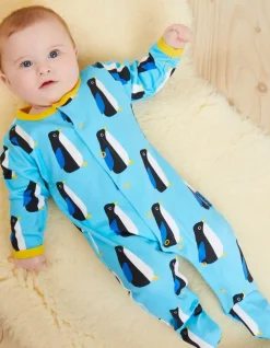 Organic Penguin Print Baby Gift Set