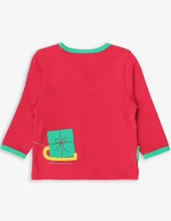 Organic Penguins' Christmas Applique T-Shirt