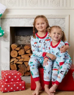Organic Penguins Christmas Kids Pyjamas
