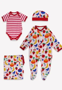 Organic Picnic Print Baby Gift Set