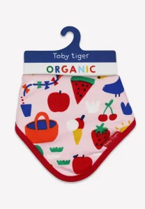 Organic Picnic Print Dribble Bib