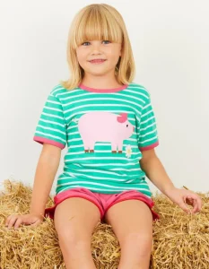 Organic Pig Applique T-Shirt