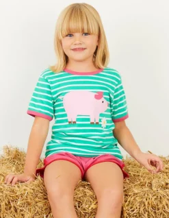 Organic Pig Applique T-Shirt